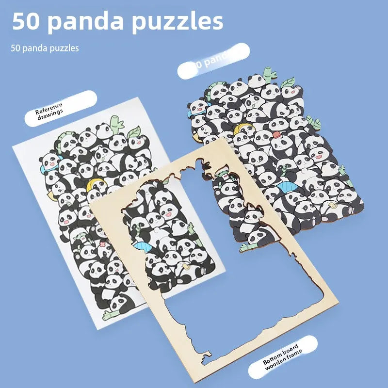 Wooden Animal-Shaped Puzzle
