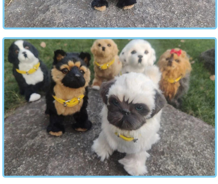 New Simulation Electric Dog, Voice Control, Walking, Nodding, Music