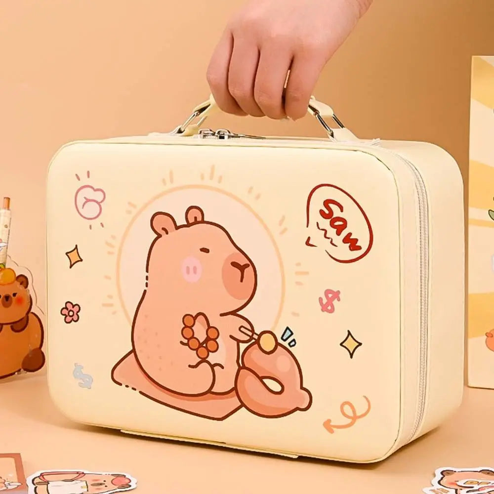 Capybara Stationery Gift Set - Large Capacity Pencil Case