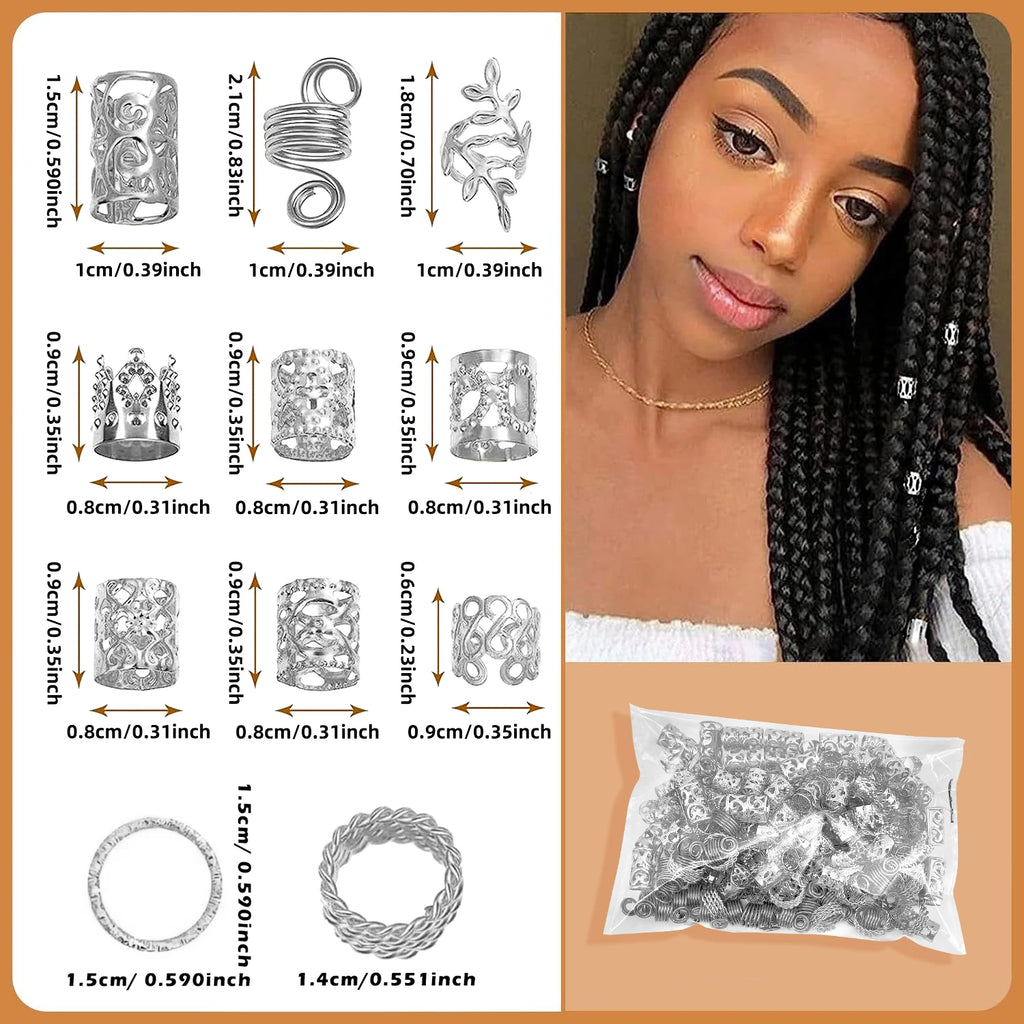 Hair Braid Jewellery Set (220 pcs)