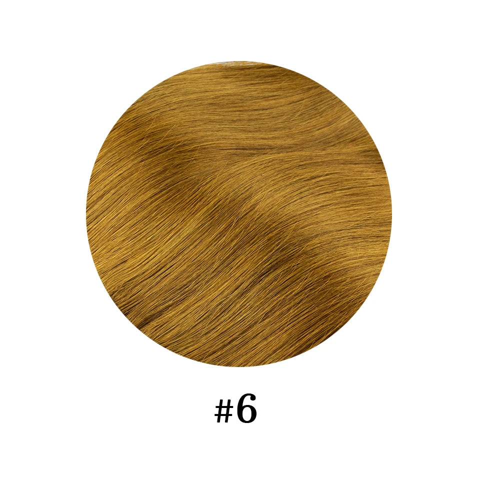 Straight Remy Human Hair Clip-In Extensions – Full Head Set, 8 Pieces