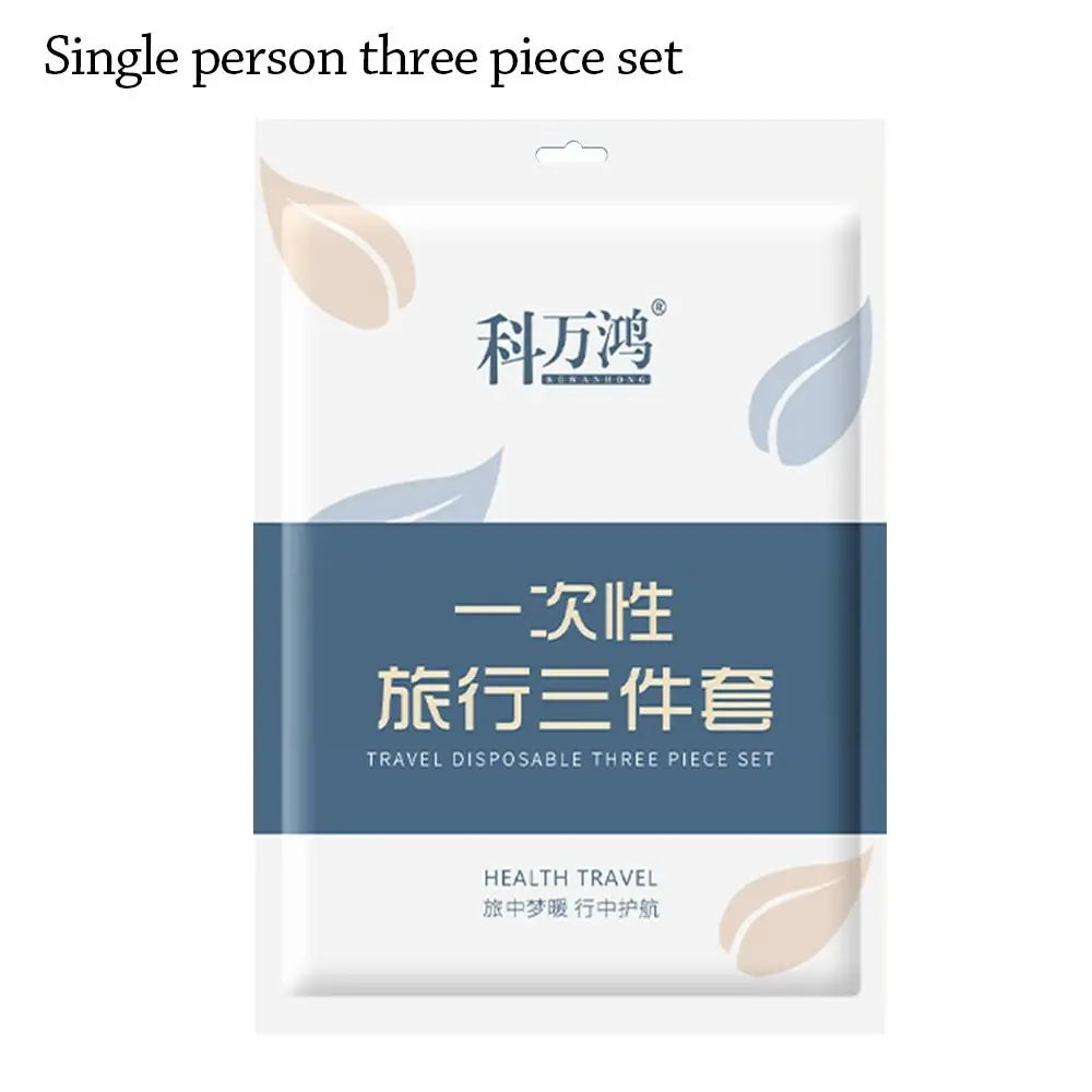 3/4-Piece Disposable Bed Set - Duvet Cover, Pillowcase and sheet