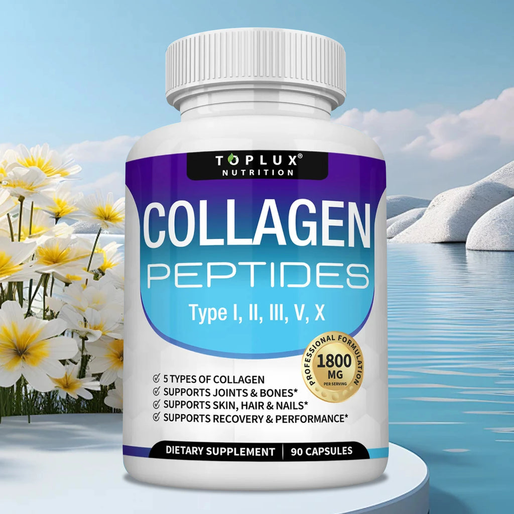 Collagen Peptides 1800mg - Skin Texture, Moisture & Antioxidant