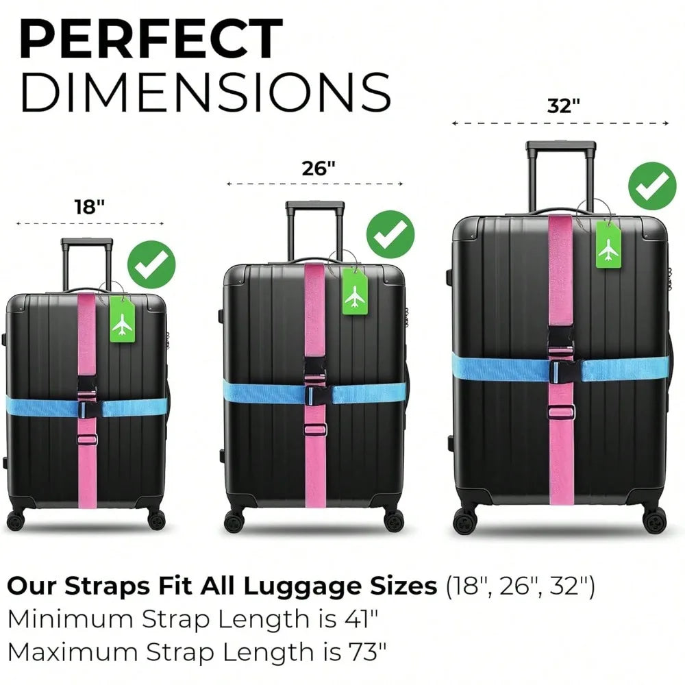 Adjustable Luggage Strap Set