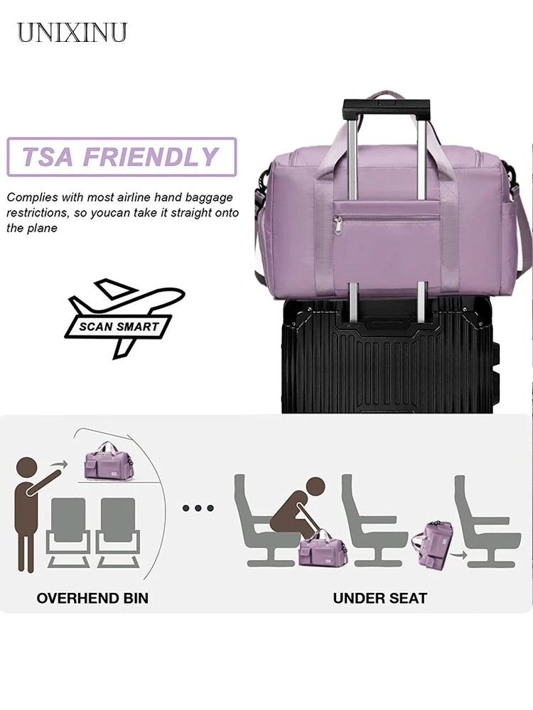 Duffle Bag with Shoe Compartment