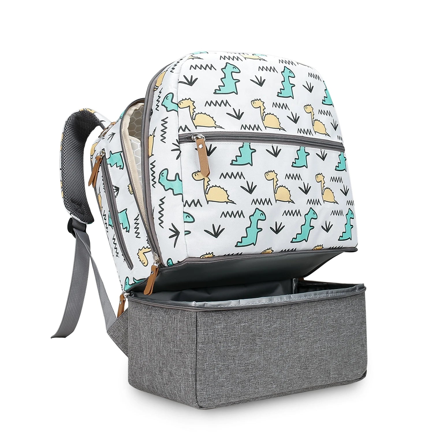 Breast Pump Bag with Insulated Cooler Compartment