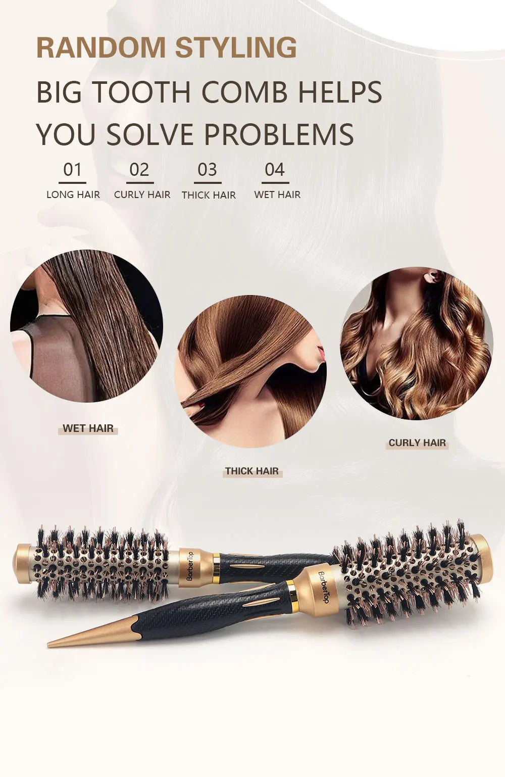 Anti-Static Hair Styling Brush