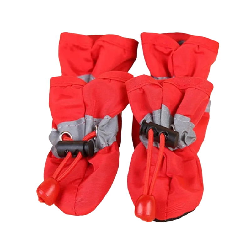 Waterproof Anti-Slip Dog Rain Boots (4 pcs)