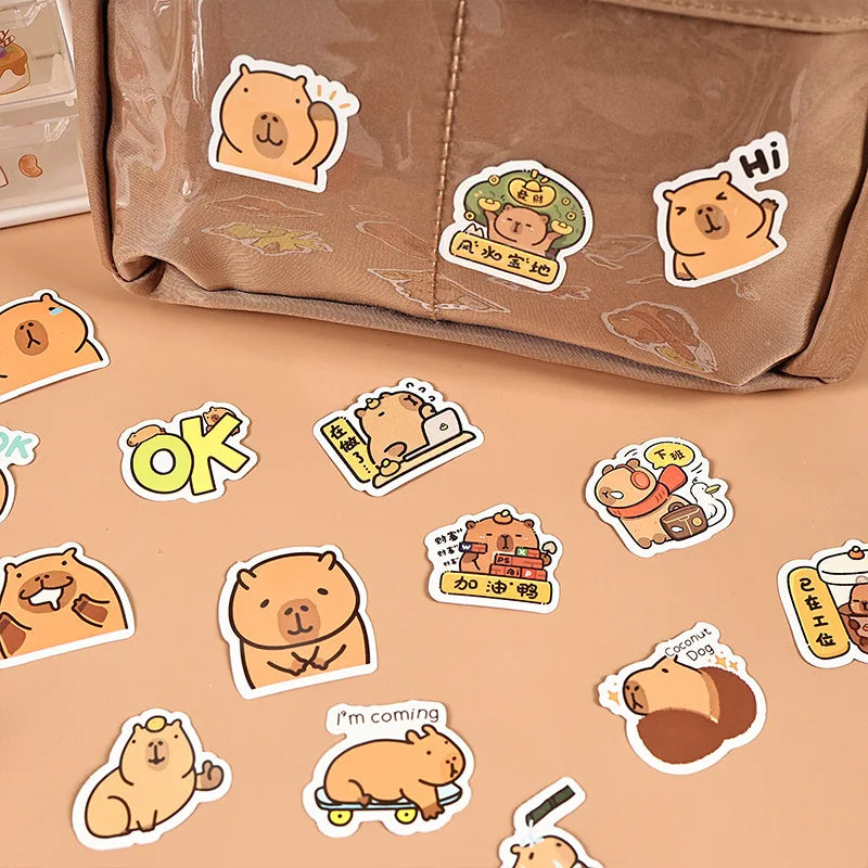 Capybara Stationery Set – Pencil, Ruler, Eraser & Sharpener Gift Pack
