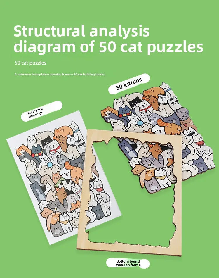 Wooden Animal-Shaped Puzzle