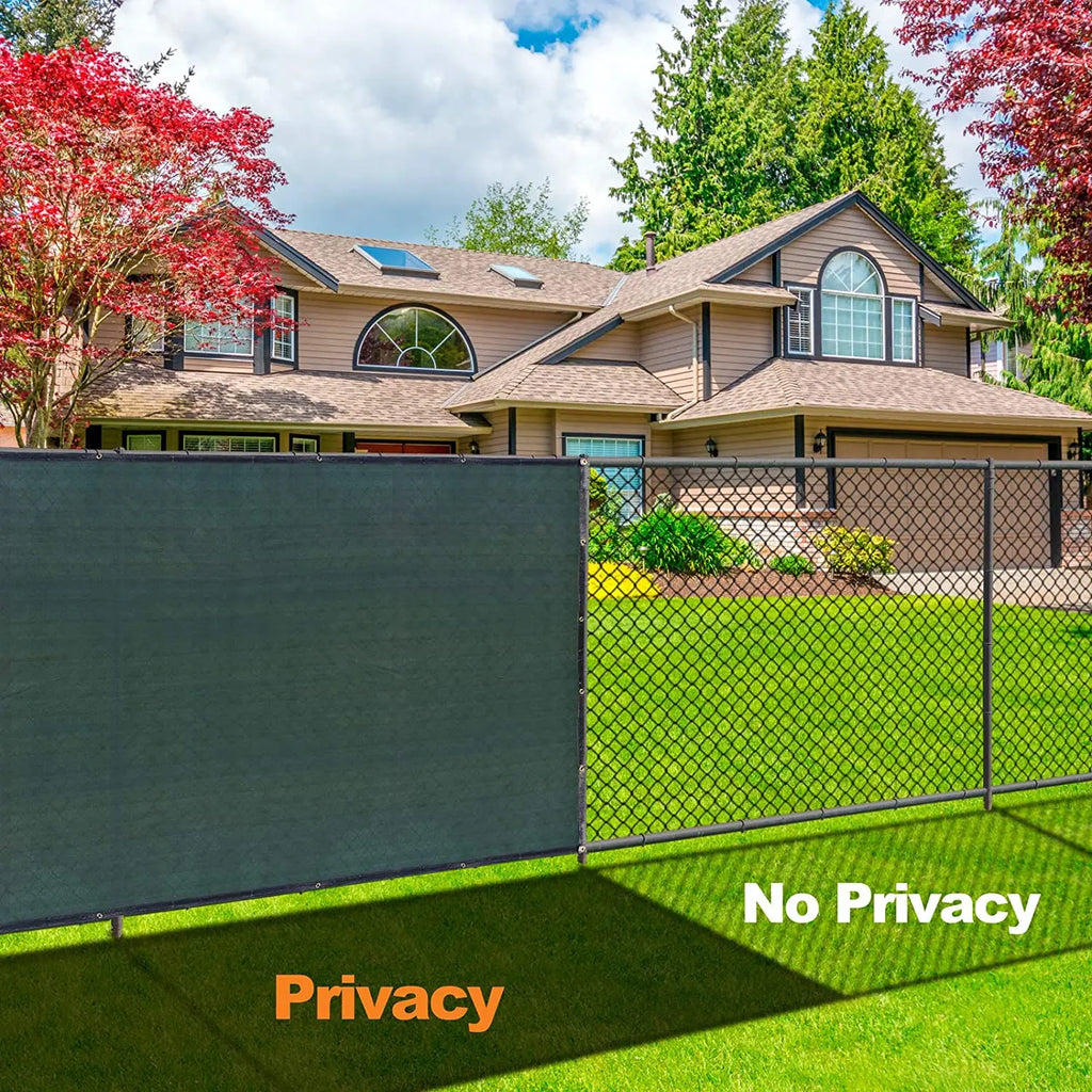 Patio Fence Privacy Screen Mesh with Grommets & Zip Ties