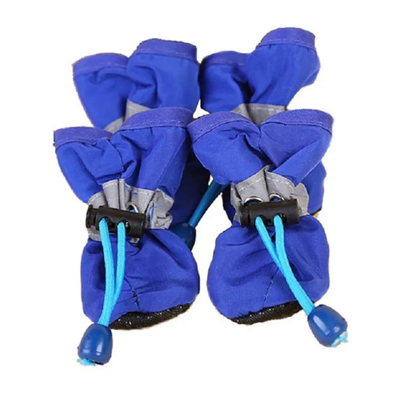 Waterproof Anti-Slip Dog Rain Boots (4 pcs)