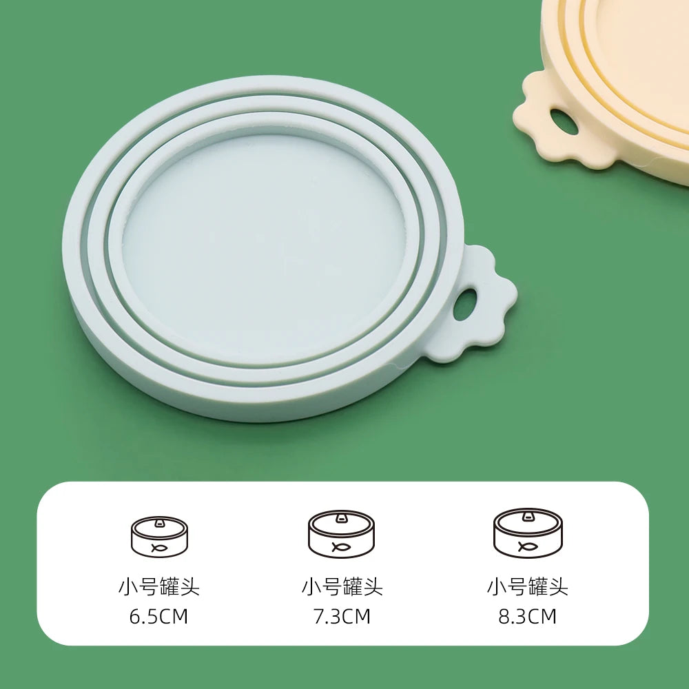 1 Reusable Silicone Pet Can Lid - Bpa Free