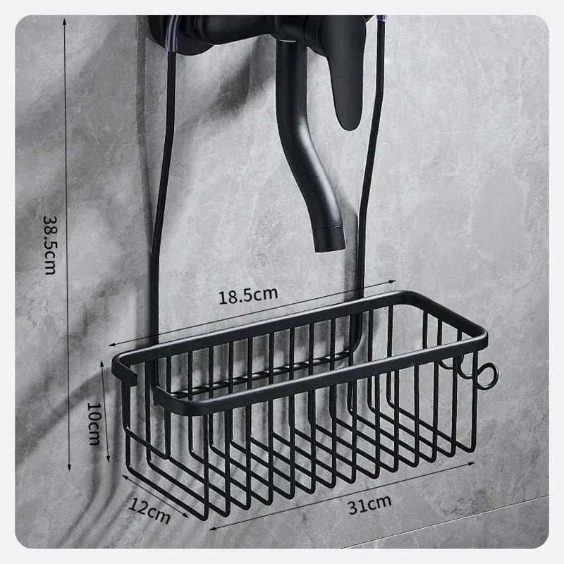 Shower Storage Basket – Wall-Mounted Bathroom Organiser