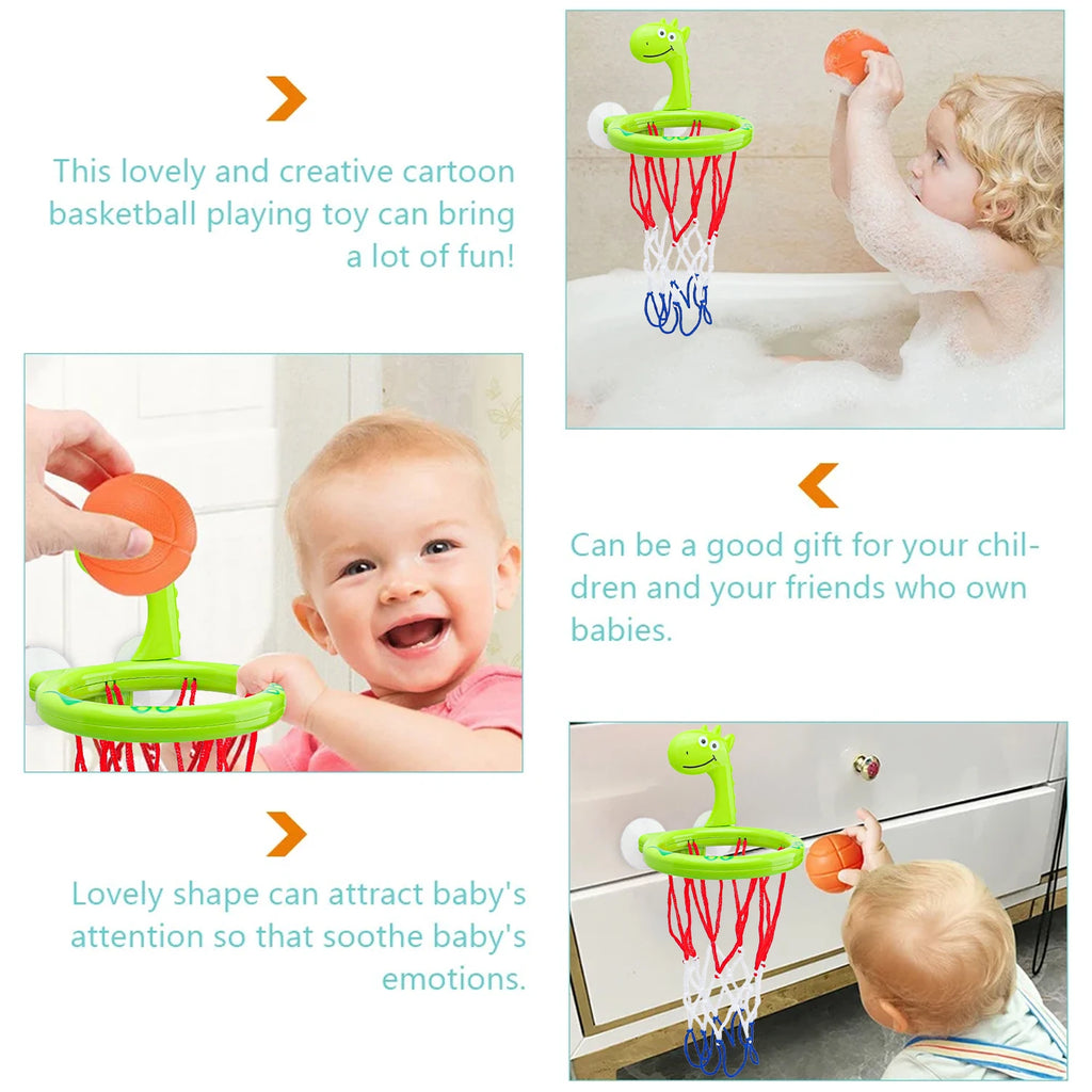 Kids Bath Toy - Suction Cup Basketball Hoop with 3 Balls
