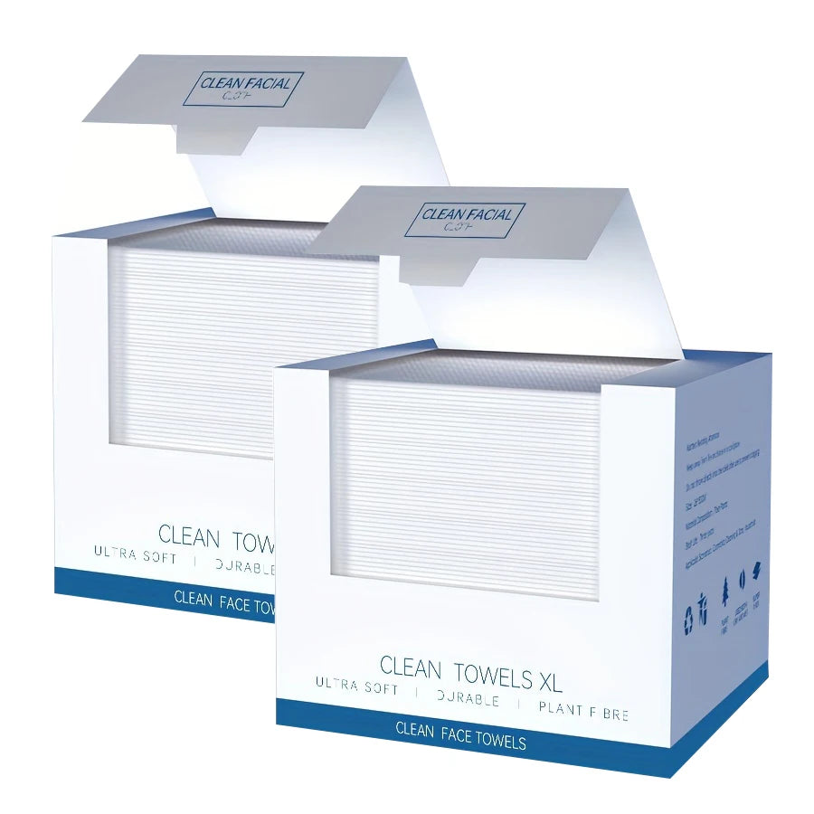 Thickened Disposable Face Towels – 40 Wipes per Box