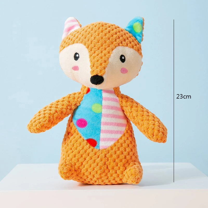 Interactive Squeaky Plush Pet Toy