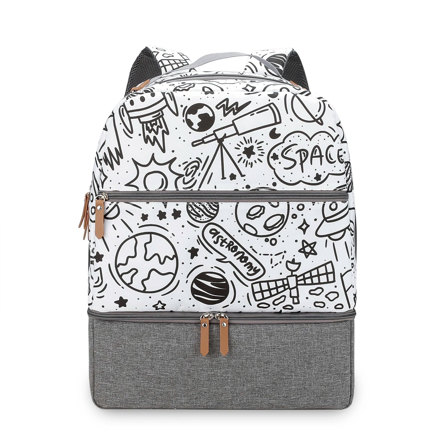 Breast Pump Bag with Insulated Cooler Compartment