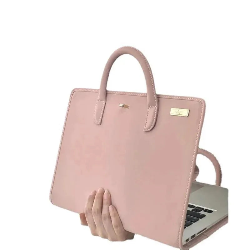 Pink Laptop Sleeve with Handle for MacBook, Lenovo, Xiaomi, Huawei