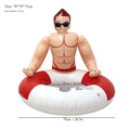 Muscle Man Shaped Inflatable Swimming Ring Pool Float