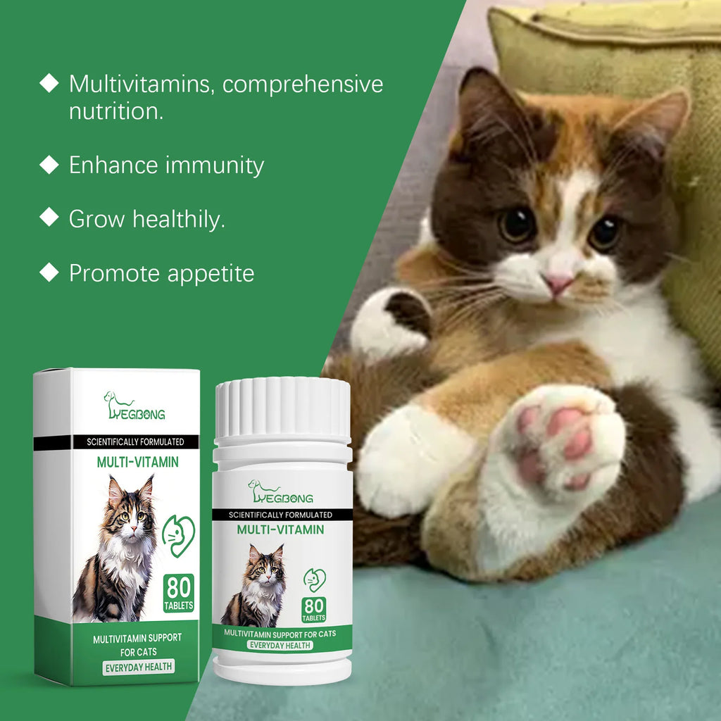 Pet Multivitamin & Mineral Supplement Tablets - Immunity & Health