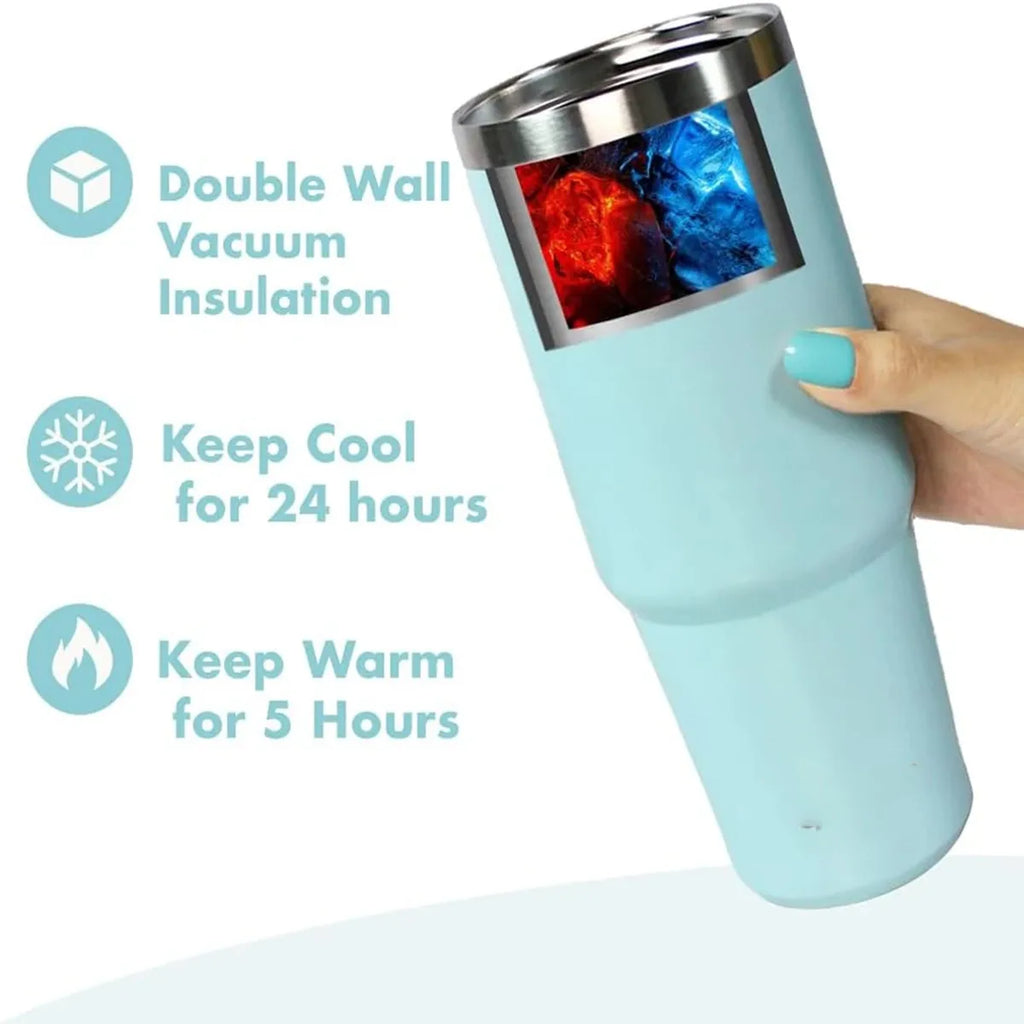 Stainless Steel Vacuum Tumbler with Lid – 20oz or 30oz