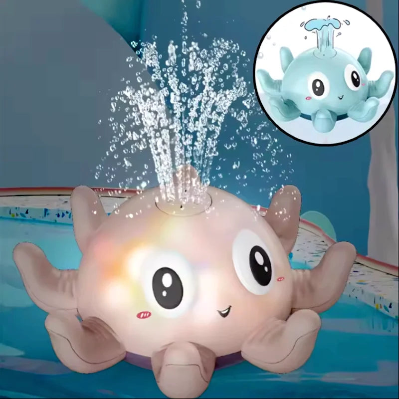 Light-Up Musical Octopus Baby Bath Spray Toy
