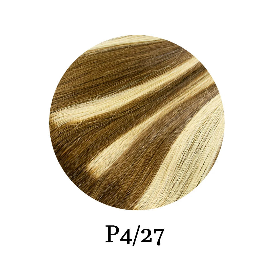 Straight Remy Human Hair Clip-In Extensions – Full Head Set, 8 Pieces