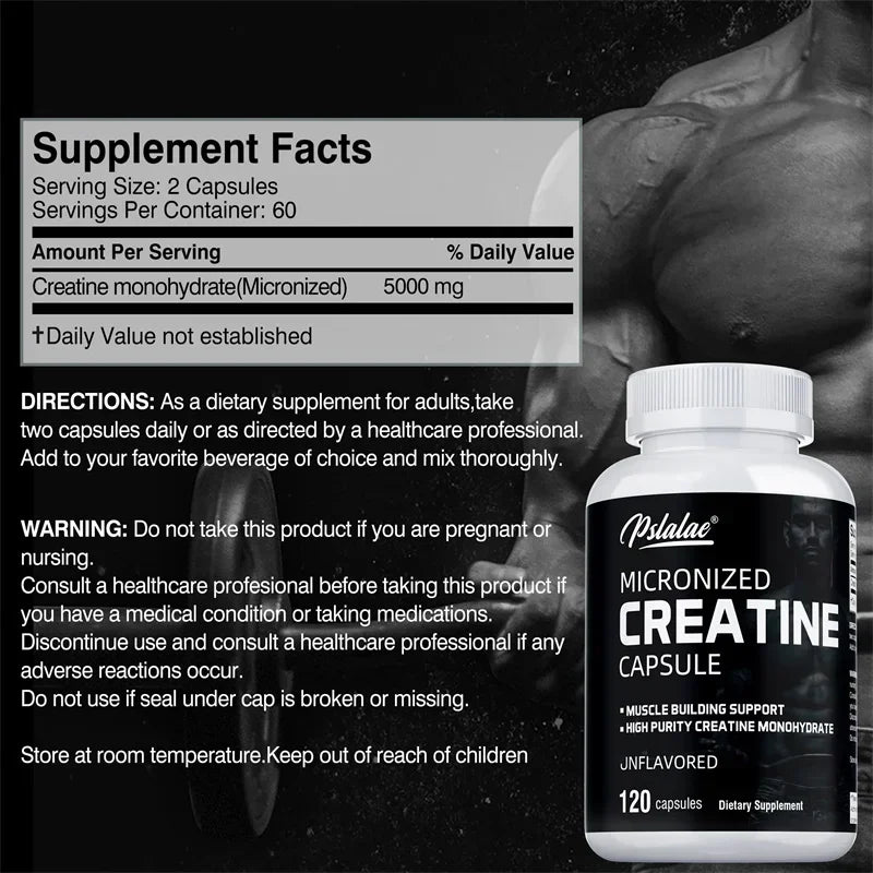 Creatine Monohydrate - Lean Muscle & Endurance, Non-GMO