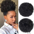 Brazilian Afro Puff Drawstring Ponytail Extension – Natural Hair