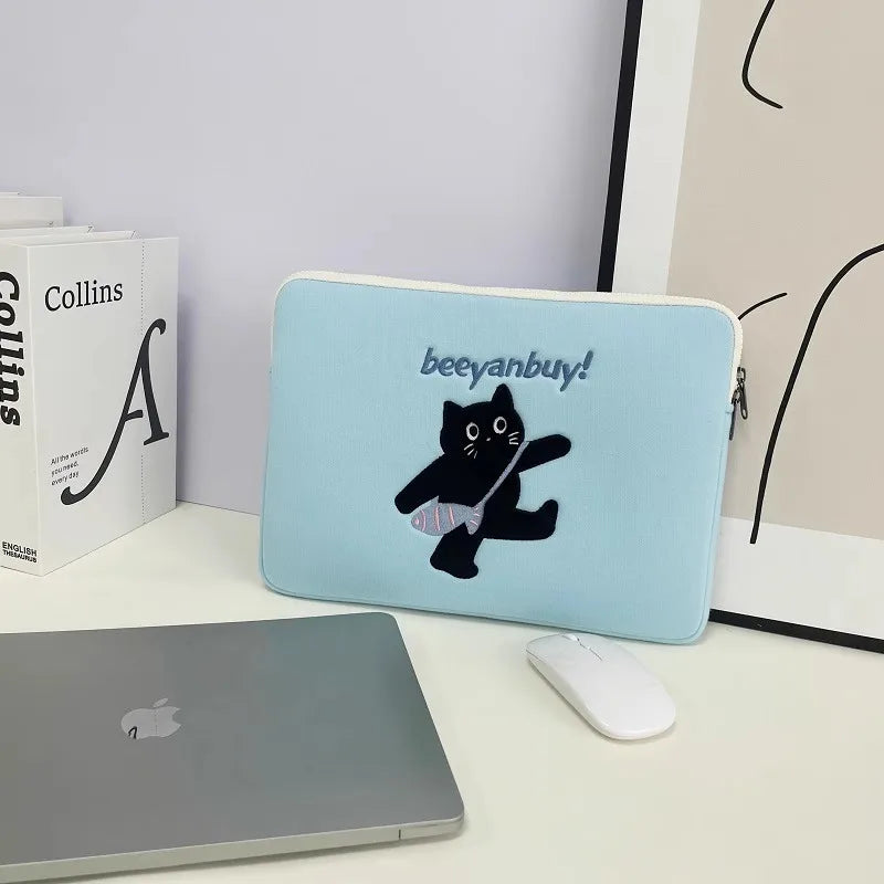 Cute Laptop Sleeve For, MacBook Air Pro 13.3, 13.6, 14, 15, 16, Xiaomi, Huawei, Dell, Asus, HP, Lenovo - 15.6 Inch