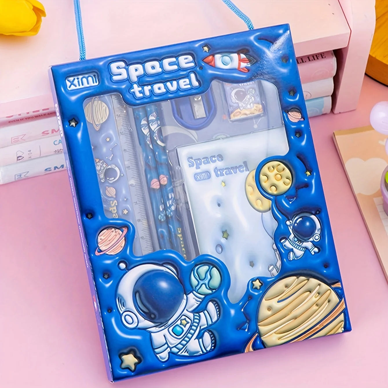 1 Set 6-Piece Stationery Set, 3D Gift Pencil Set