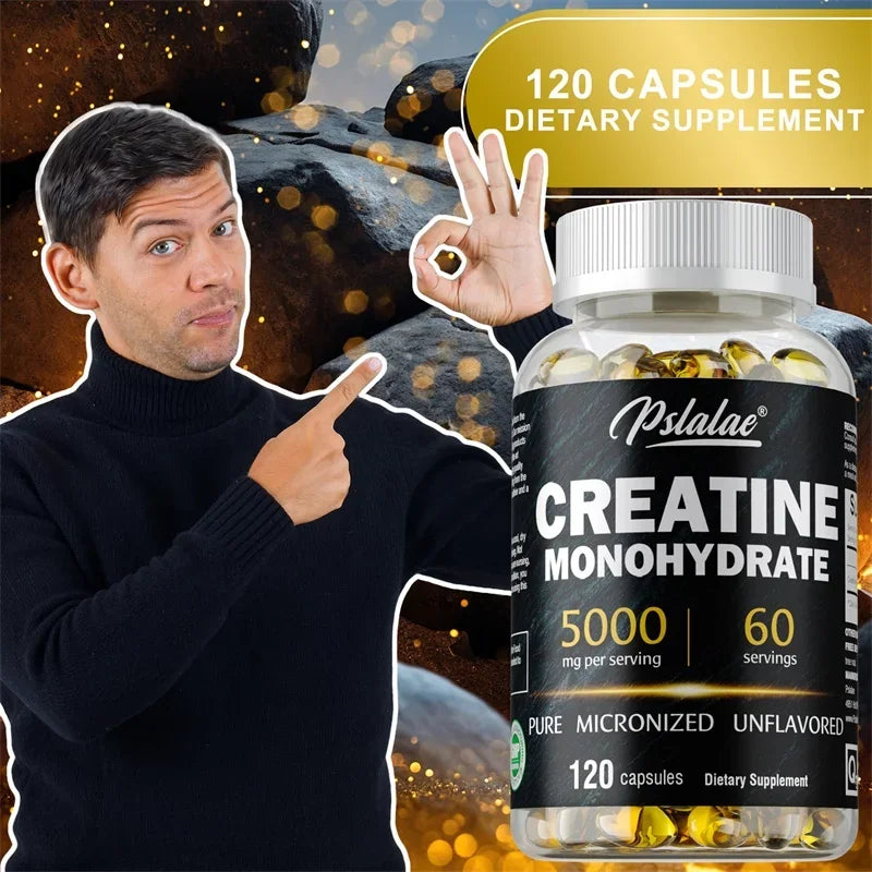 Creatine Monohydrate - Vegetarian & Gluten-Free Muscle Strength Formula