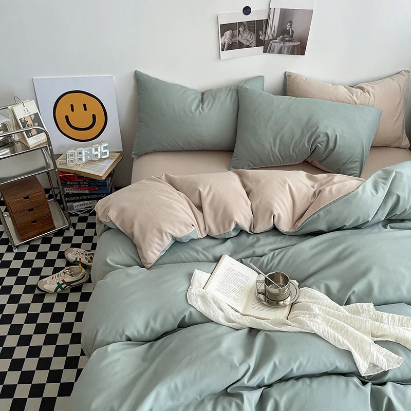 Washed Cotton Duvet Cover Set