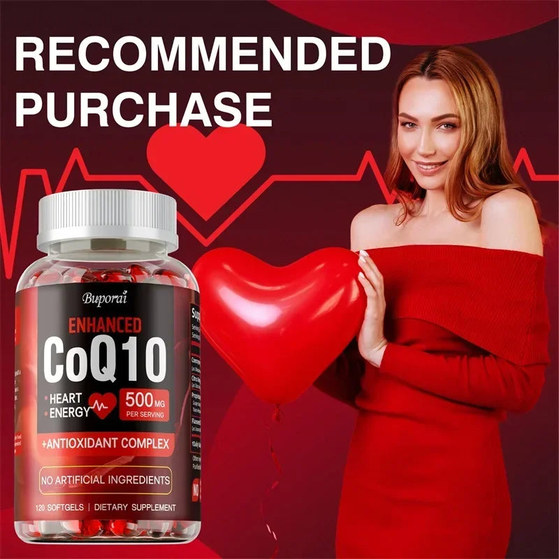 CoQ10 Supplement - Heart Health, Energy & Immune Support