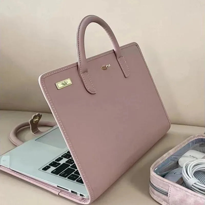 Pink Laptop Sleeve with Handle for MacBook, Lenovo, Xiaomi, Huawei