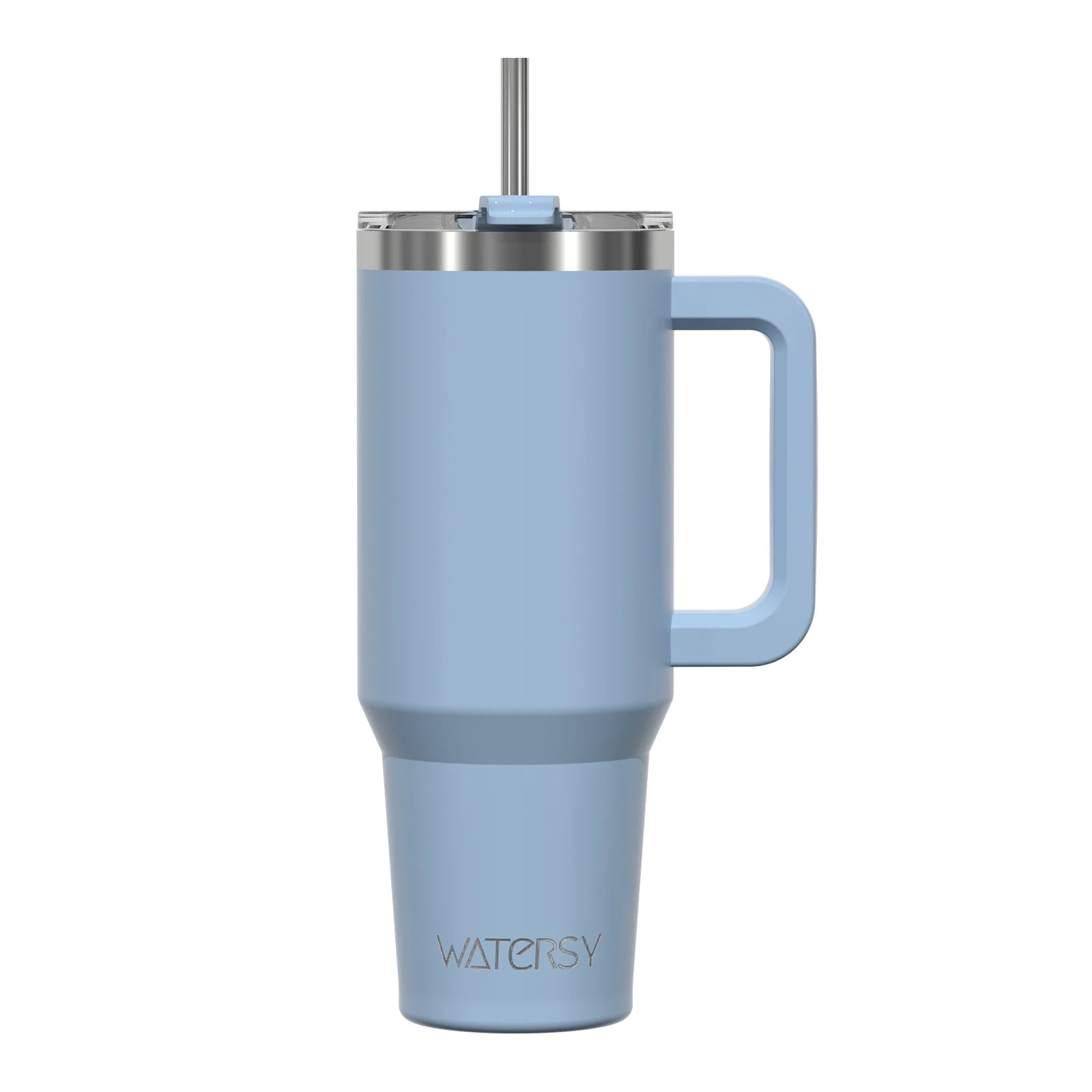 591ml Stainless Steel Insulated Tumbler with Handle & Straw