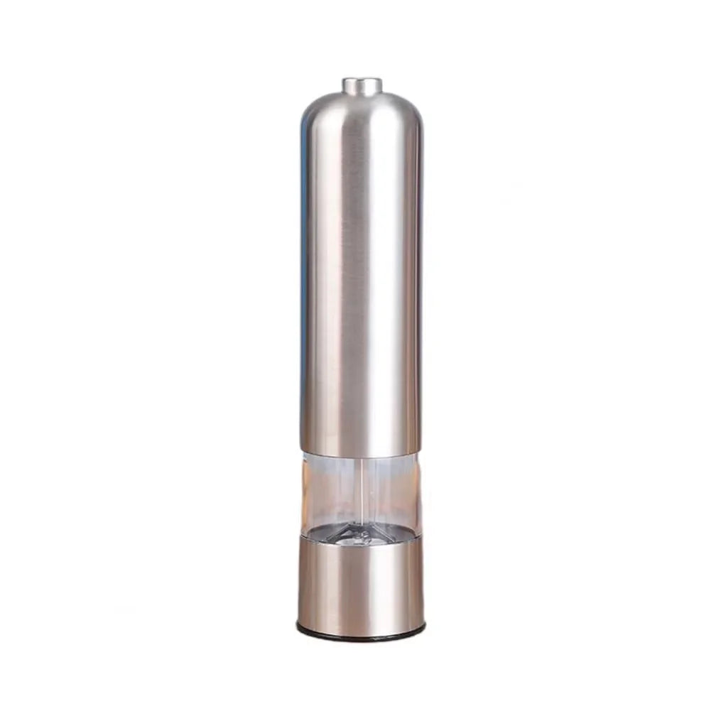 Electric Salt & Pepper Grinder Set – Stainless Steel, One-Handed Operation, Mill with Light