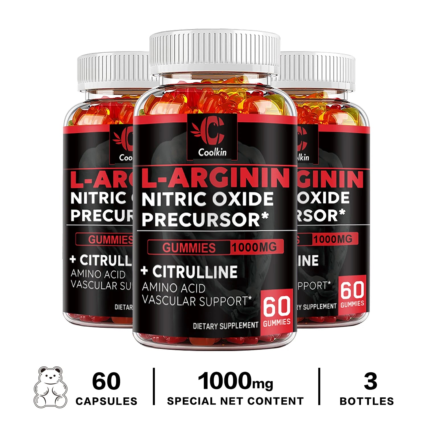 L-Arginine Supplement - Muscle Strength & Blood Flow Support