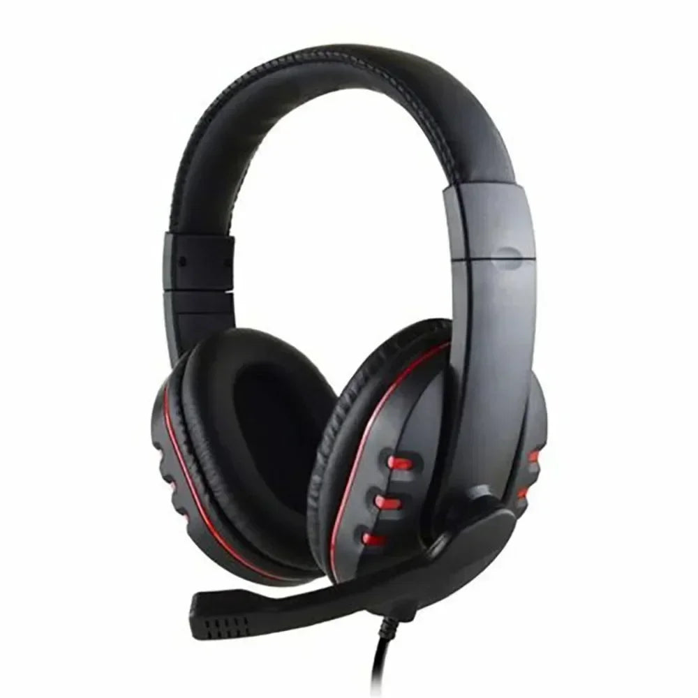 3.5mm Wired Gaming Headset with Noise-Cancelling Mic – Compatible with PS4 & PC