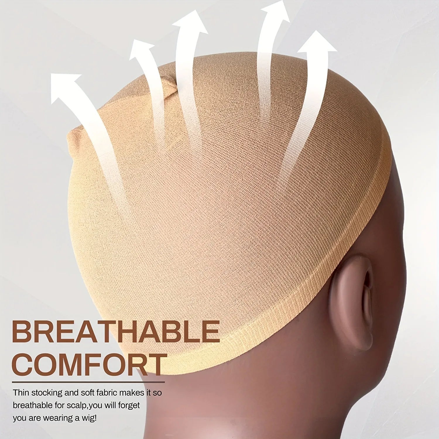 Stretch Mesh Stocking Wig Caps & Hair Nets – Multi-Pack, One Size Fits All