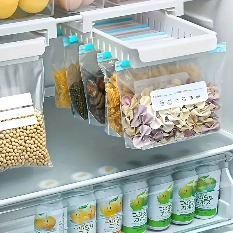 45PCS Ziplock Silicone Food Storage Bags - Leakproof, Reusable