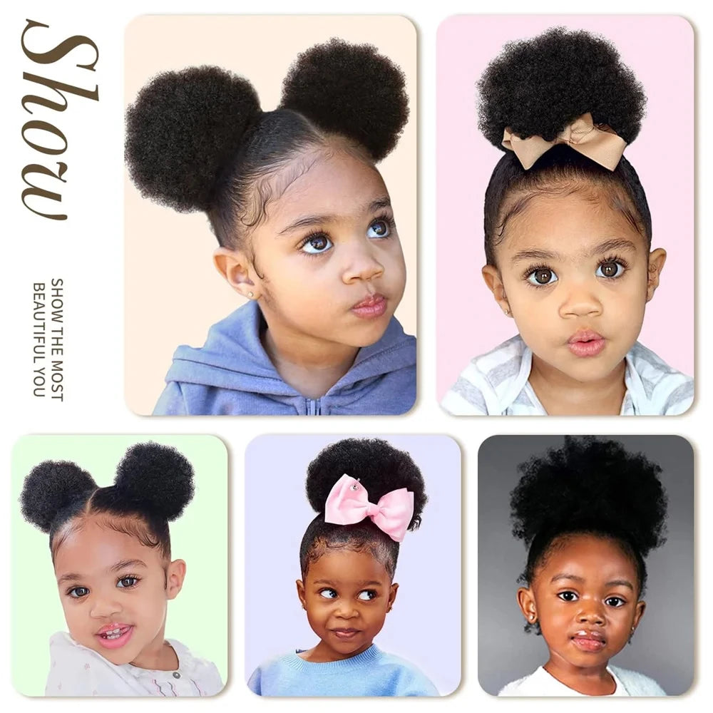 Curly Remy Afro Puff Drawstring Ponytail Extension – Natural Hair