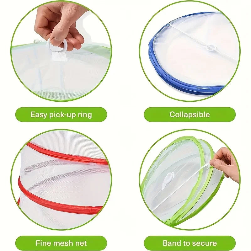 Foldable Reusable Food Cover – Mesh Pop-Up Tent