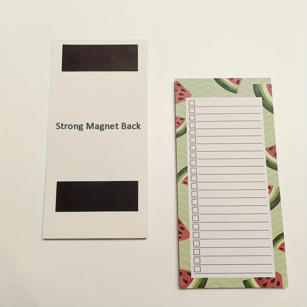 Magnetic Fridge Notepad – 50 Sheets, Grocery & To-Do List