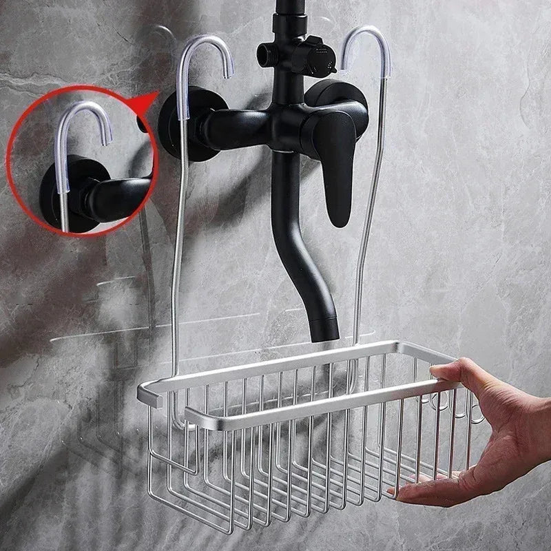 Shower Storage Basket – Wall-Mounted Bathroom Organiser