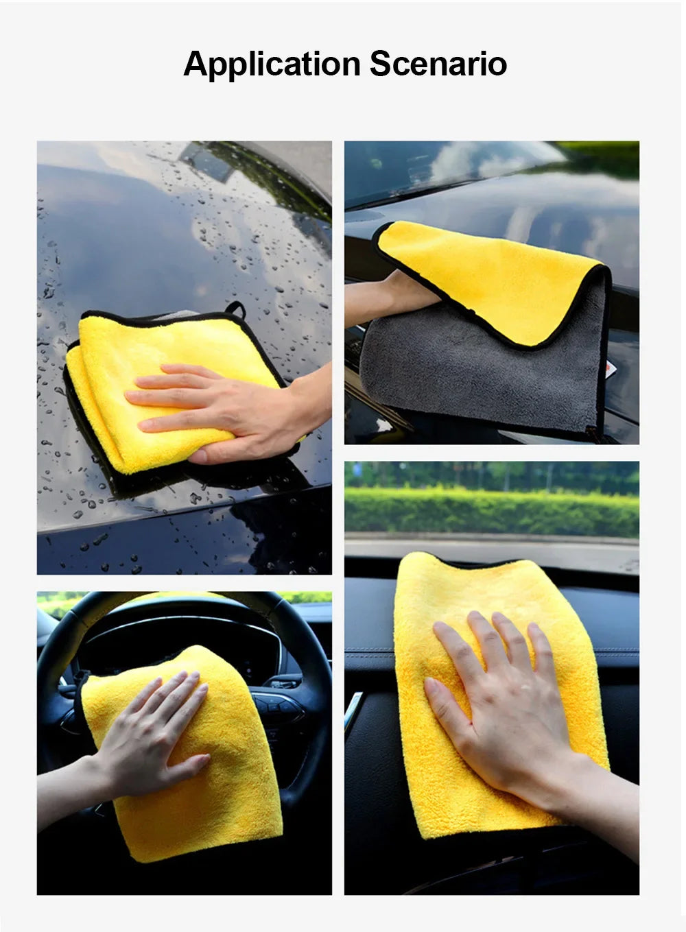 Thickened Microfiber Car Wash & Drying Cloth
