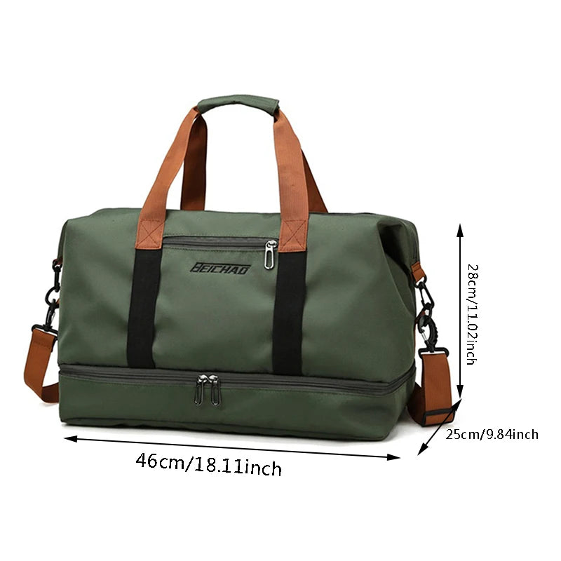 Sports Fitness Bag with Dry-Wet Separation