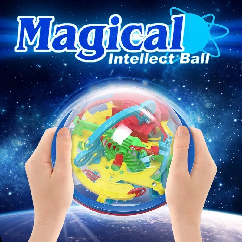 3D Maze Ball Labyrinth Puzzle Game with Display Stand