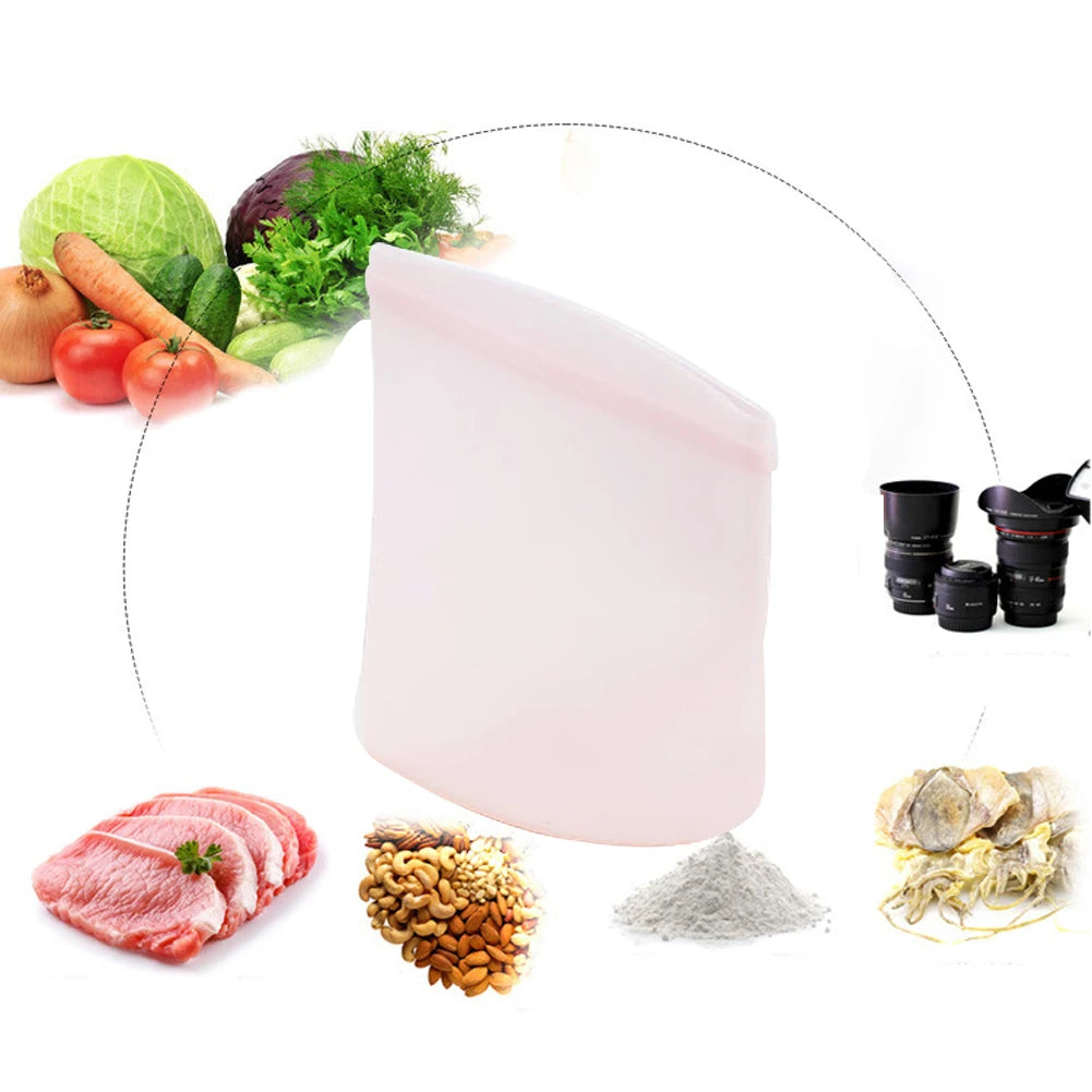 Silicone Food Storage Bags - Leakproof Containers - Reusable - Fresh-keeping